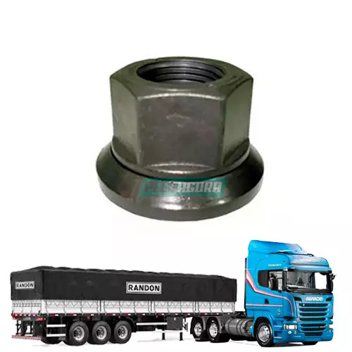 CAIXA 5  PORCA RODA 7/8''-11BSF CHAVE 1.5/16'' H27 PARA SCANIA SERIE 5 P G R 200
