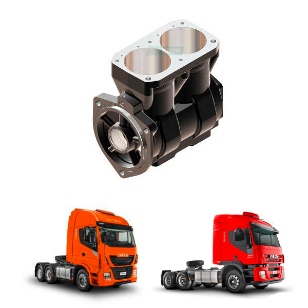 BLOCO COMPRESSOR 2 CILINDROS 86MM IVECO (MGK2049)
