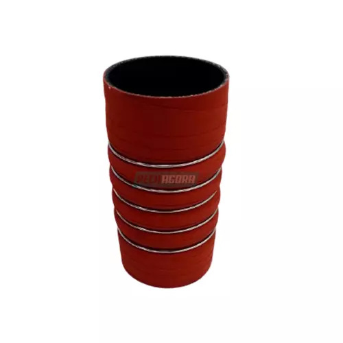 MANGUEIRA INTERCOOLER SILICONE VERMELHA 100X205 MBB MOTOR OH1630 OH1628 O400 (00