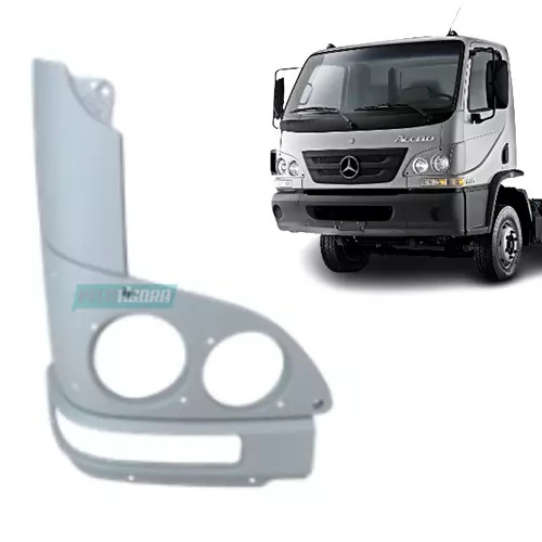 MOLDURA FAROL DIREITO MB ACCELO PLASTICO INJETADO SEM DEFLETOR (9798800440-M3009