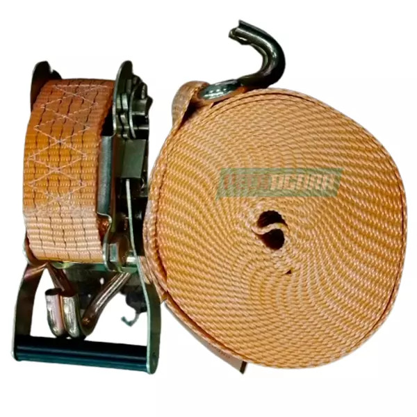 CAIXA 2 KIT CINTA 5 TON 9 MTS AMARRACAO DE CARGA GANCHO J LARANJA (CX.7040227**2