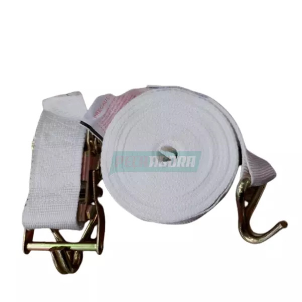 CAIXA 2 KIT CINTA 5 TON 9 MTS AMARRACAO DE CARGA GANCHO J BRANCO (CX.7040011**2)