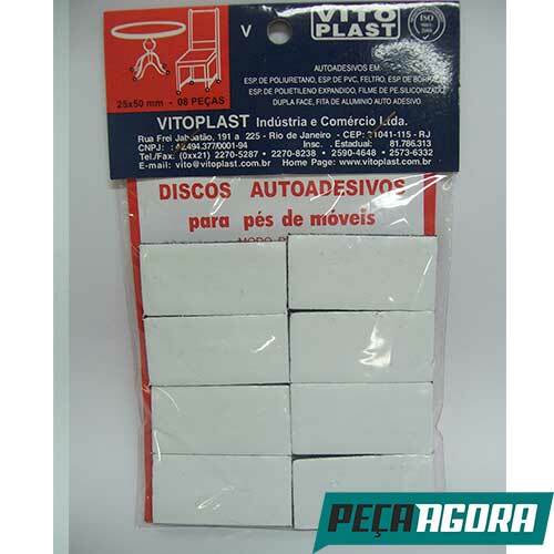 VITODISCO QUADRADO 25MM X 50MM COM 08 (7691CC)