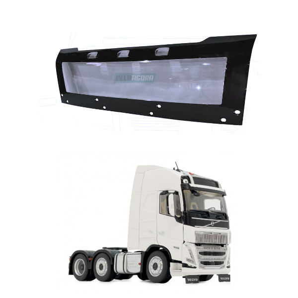 PAINEL CENTRAL SUPERIOR CABINE COM LANTERNA VOLVO FH4 FH5 (84162950-84010907-118