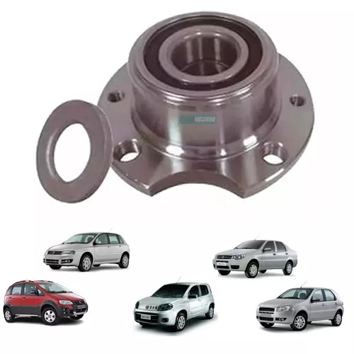 CUBO RODA TRASEIRO FIAT PALIO IDEA SIENA STILO UNO COM ARRUELA ENCOSTO (HFCT37A)
