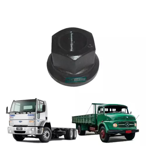 CAIXA 10 PORCA RODA DIANTEIRA TRASEIRA M22-1,5 CHAVE 33 H30 FORD CARGO MB 1313 1