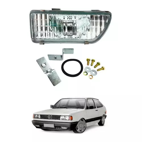 FAROL NEBLINA ESQUERDO GOL PARATI SAVEIRO VOYAGE QUADRADO 87 A 94 (305941057 -F7