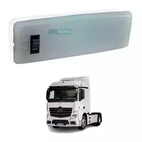 LENTE INTERNA CABINE MERCEDES BENZ COM INTERRUPTOR BR PL0428 - PL0429 (454008)
