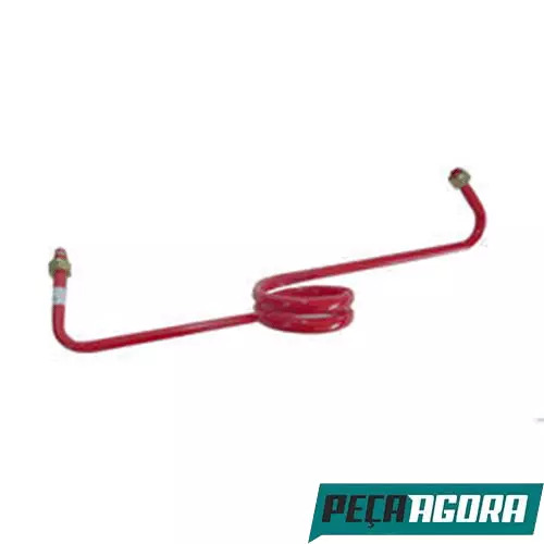 TUBO SERPENTINA COMPRESSOR FREIO MB MERCEDES BENZ OM457/O500 (6644206036)