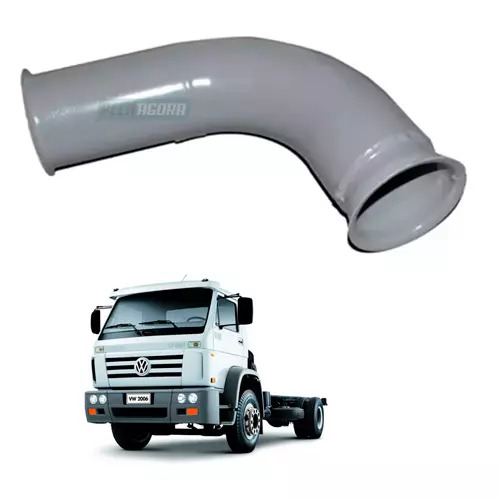 TUBO ESCAPAMENTO 90 GRAUS VW 17220 24220 26260 - 2006... 3.1/2 POLEGADAS (2T0253