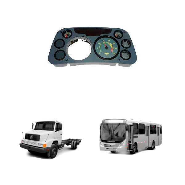 PAINEL INSTRUMENTOS COMPLETO SEM TACOGRAFO 24V MERCEDES BENZ ONIBUS E CAMINHAO O