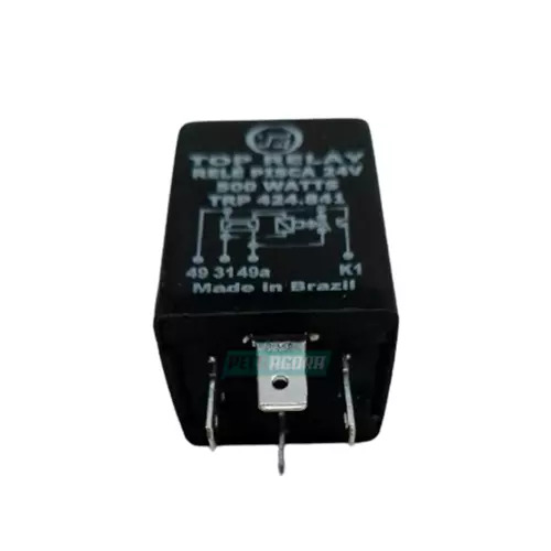 RELE PISCA ALTA POTENCIA INDICADOR DIRECAO 24V 500W MB TODOS 1986 DIANTE FIXACAO