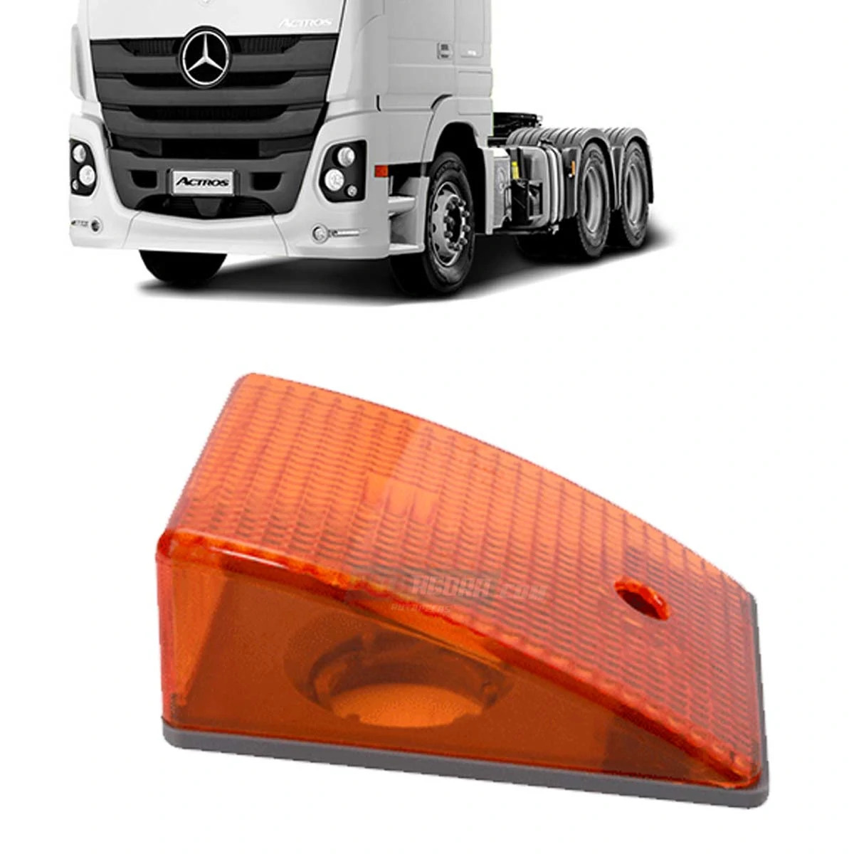 CAIXA 2 PISCA LANTERNA SETA LATERAL ESQUERDO MB ACTROS - SEM SOQUETE (CX.9418200