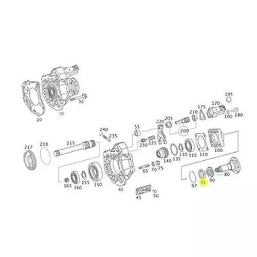 ANEL DE VEDACAO DE BORRACHA ORIGINAL MB ACTROS 2546 ANO 2020 2646 LS 2019 2646 S