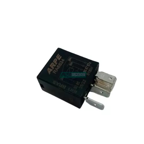 RELE AUXILIAR 24V MINI 5 TERMINAIS PRETO (3845427119))