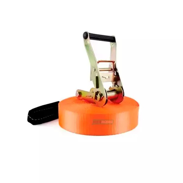 CAIXA 2 KIT CINTA 1,5 TON 9 MTS AMARRACAO DE CARGA GANCHO J LARANJA (CX.7040444*