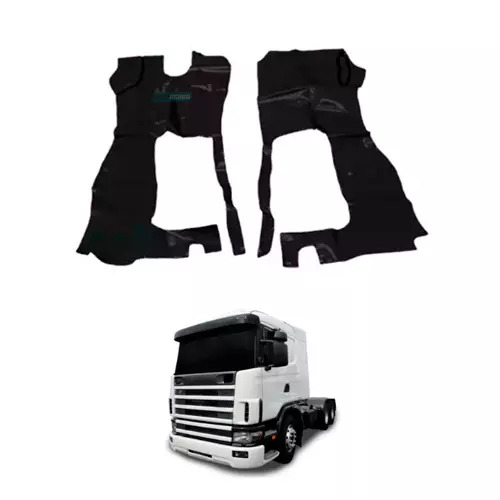 TAPETE VINIL PRETO PARA SCANIA 114 124 1998 CARA CHATA SEM CAPO (PUES410P)