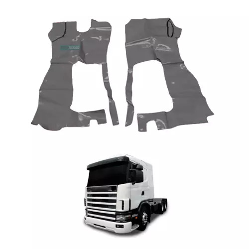 TAPETE VINIL CINZA PARA SCANIA 114 124 1998 CARA CHATA SEM CAPO (PUES410C)