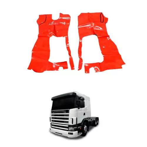 TAPETE VINIL VERMELHO PARA SCANIA 114 124 1998 CARA CHATA SEM CAPO (PUES410V)