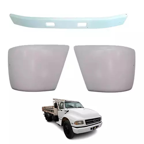 KIT PARACHOQUE PONTEIRAS FIBRA FORD SAPÃO F12000 F12000L F14000HD 1992 A 1998 B