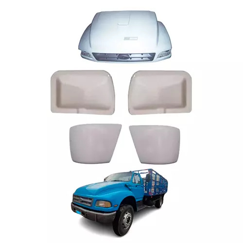 KIT CAPO FRONTAL MOTOR TAMPA FAROL ESQ DIR PONTEIRA ESQ DIR PARACHOQUE FORD F120