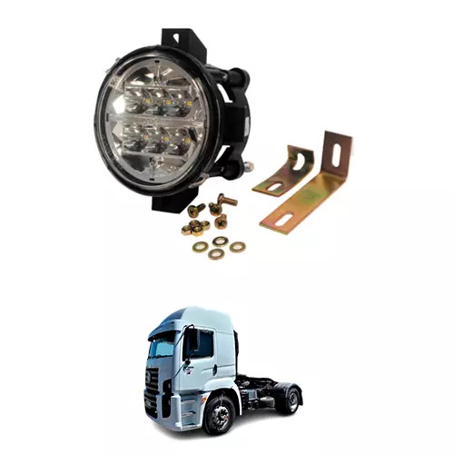 FAROL MILHA 6 LED 24V CRISTAL VW CONSTELLATION 19320E 19370 25370E 25320 26260 3