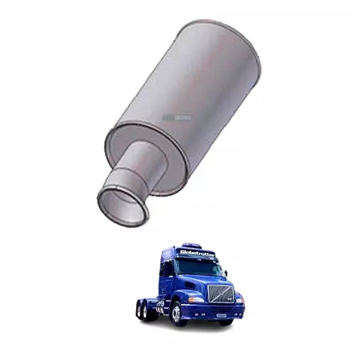 SILENCIOSO TERMINAL COM LA DE VIDRO VOLVO FH FM NH  (1628246-V854)