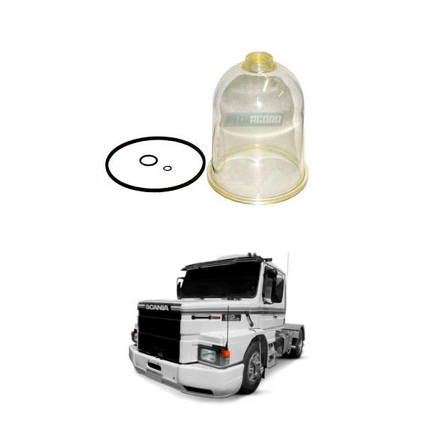 COPO FILTRO SEPARADOR COMBUSTIVEL RACOR 900 PARA SCANIA 112 113 (524014)