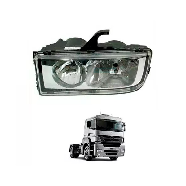 FAROL PRINCIPAL ESQ VIDRO MB AXOR 1933 2035 2040 2044 2535 2540 2640 (9408200161