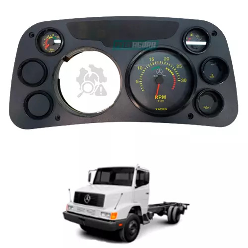 PAINEL INSTRUMENTOS AVARIADO COMPLETO SEM TACOGRAFO 24V MERCEDES BENZ ONIBUS E C