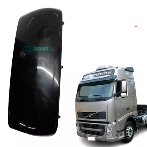 CAPA RETROVISOR PRETO VOLVO FH FM 2010 A 2014  (9880UN)