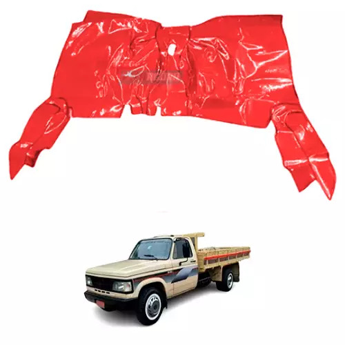 TAPETE VINIL VERMELHO CHEVROLET CAMINHAO D40 (PUES774V)