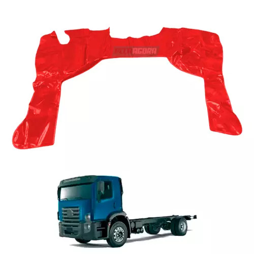 TAPETE VINIL VERMELHO VW CONSTELLATION CABINE DUPLA SEM CAPO (PUES345V)