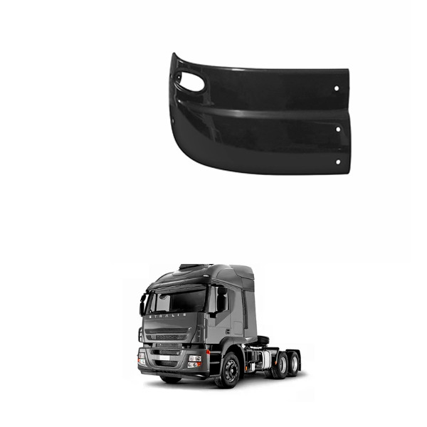 PARTE QUEBRA SOL DIREITO IVECO STRALIS CABINE ALTA ACRILICO (I40013.2)