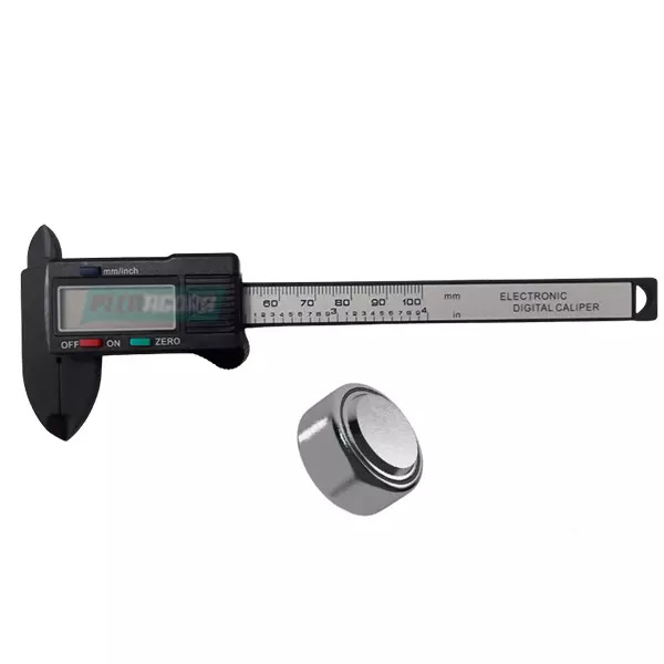 PAQUIMETRO DIGITAL MINI ELETRONICO PLASTICO 100MM COM BATERIA (PAQ100MMDIG)