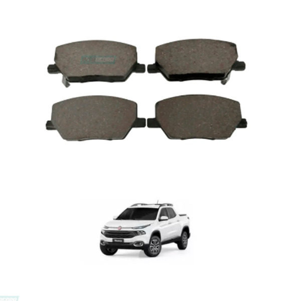 JOGO PASTILHA FREIO DIANTEIRO FIAT TORO 1.8 2.0 2.4 16V (N-1774)