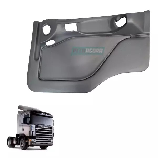 FORRO PORTA DIREITO PLASTICO PARA SCANIA SERIE 4 98 DIANTE CINZA (1346164-211116