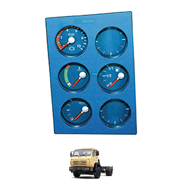 INSTRUMENTO COMBINADO COMPLETO PAINEL AZUL 12V COM MANOMETRO VW 13170 17220 1318