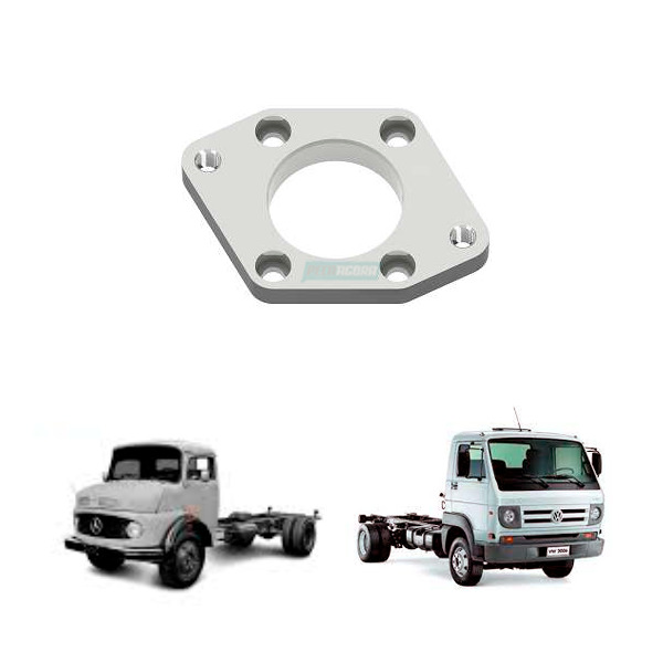 FLANGE TRASEIRO FIXACAO DA BOMBA HIDRAULICA MERCEDES BENZ VOLKSWAGEN (2P0145173-