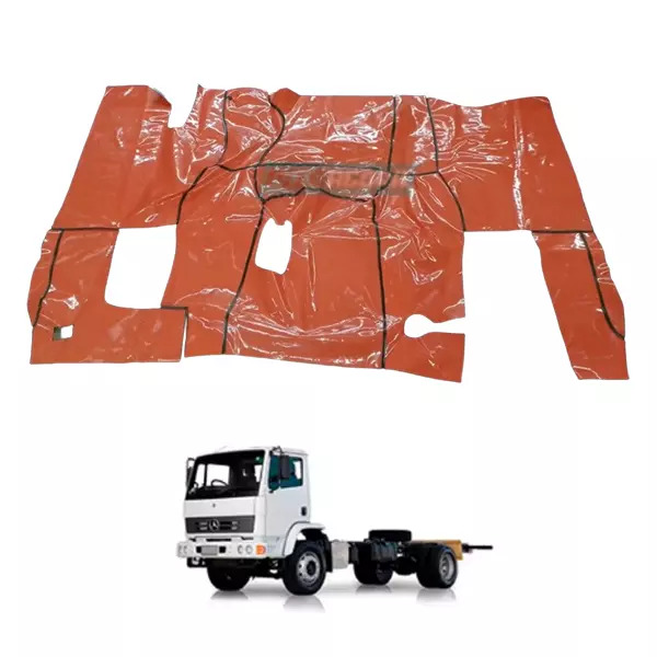 TAPETE VINIL VERMELHO COM CAPO MB 1318 CARA CHATA (PUES857V)