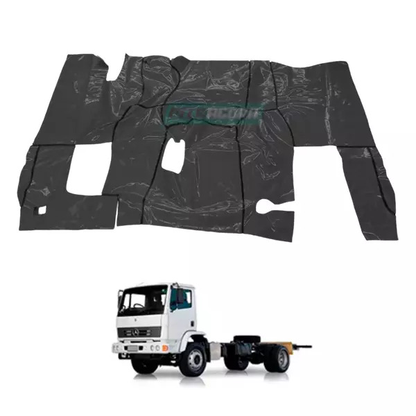 TAPETE VINIL PRETO COM CAPO MB 1318 CARA CHATA (PUES857P)