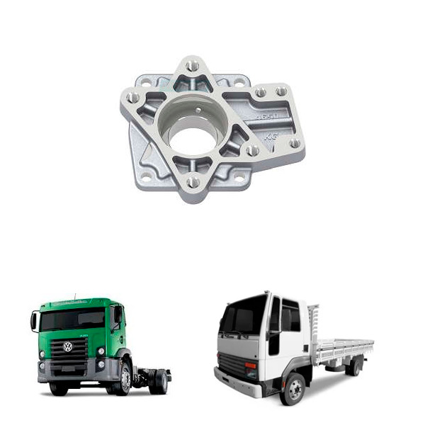 FLANGE TRASEIRO FIXACAO BOMBA HIDRAULICA CASE FORD MAXLOADER VOLKSWAGEN VOLVO (2