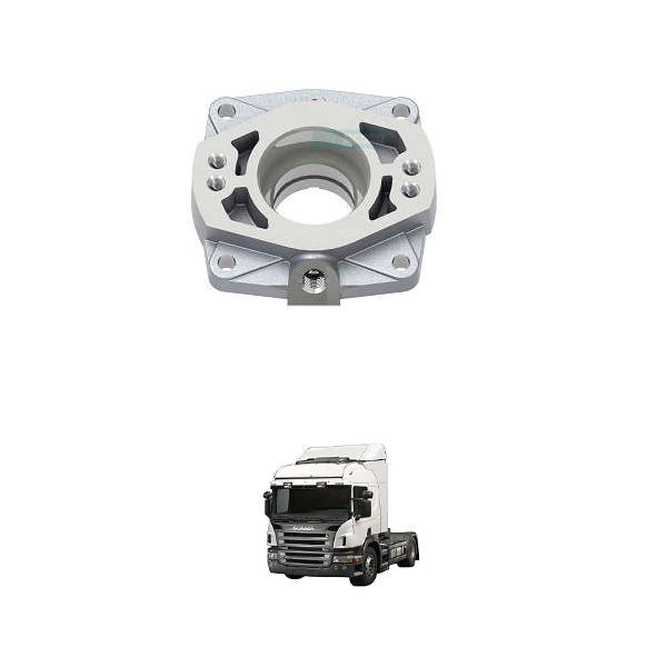 FLANGE TRASEIRO FIXACAO BOMBA HIDRAULICA SCANIA (1932013-MGK2446)