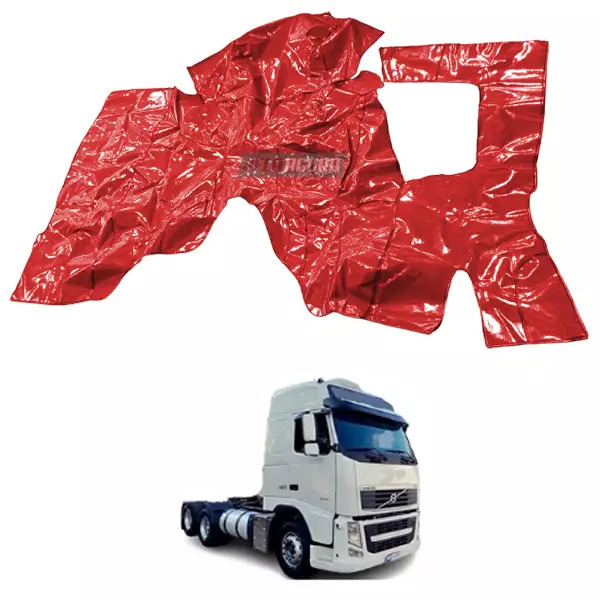 TAPETE VINIL VERMELHO VOLVO FH GLOBETROTTER AUTOMATICO (PUES630V)