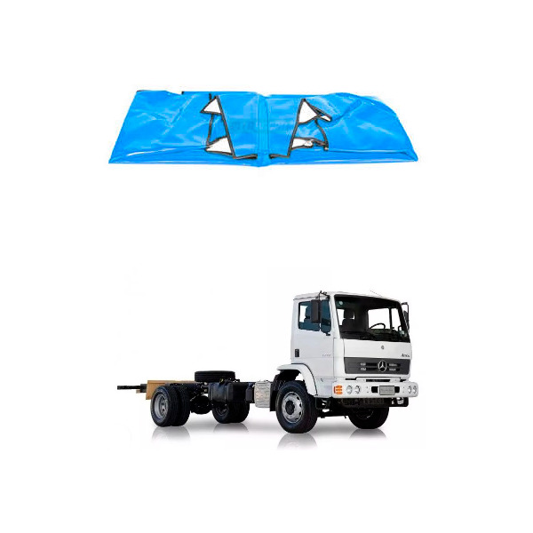 TAPETE VINIL MERCEDES BENZ 712C 914C 1718 99... ATRON 2729 SEM CAPO AZUL (467914