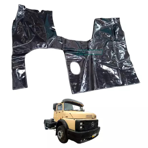 TAPETE VINIL PRETO MB 1924 1929 CABINE LEITO (PUES810P)