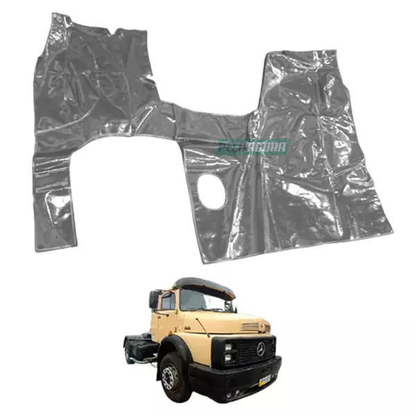 TAPETE VINIL CINZA MB 1924 1929 CABINE LEITO (PUES810C)