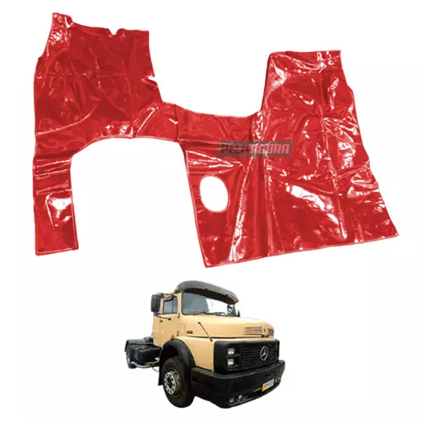 TAPETE VINIL VERMELHO MB 1924 1929 CABINE LEITO (PUES810V)