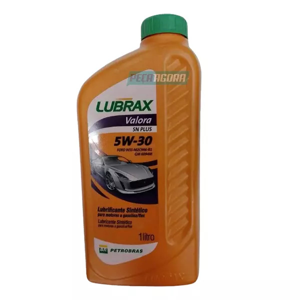 OLEO MOTOR 5W30 SN LUBRAX VALORA SINTETICO 1 LITRO (LUB5W30BR)