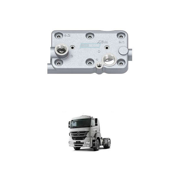 TAMPA DO CABECOTE COMPRESSOR 2 CILINDROS MB AXOR O500 OM457 GOVERNADO (911553002